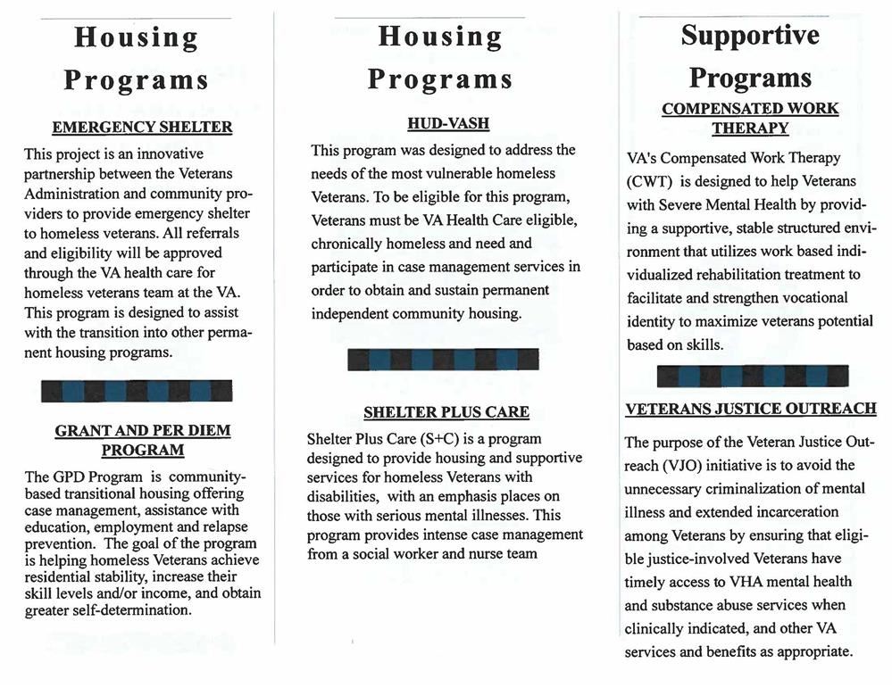 EP Dept of Veteran Affairs Links Page 2